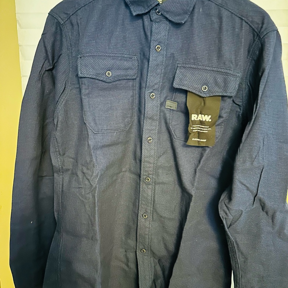 Brand new G-Star RAW slim Blue Button-Up Shirt